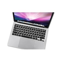 Arapça Baskılı Klavye Koruyucu Macbook Air A1932 A2179 A2337 M1 Uyumlu Us Amerikan Düz Enter İnce Silikon Keyboard Cover Siyah Siyah