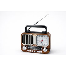 Nostaljik Saatli Bluetooth Radyo Tasarım Fm Radyo