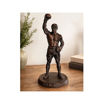 3d Kişiye Özel İsimli Boksör - Dövüşçü Bronz Renk 18 Cm