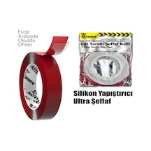 18mm*4m Çift Taraflı Silikon Bant