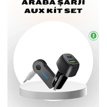 Lb Bluetooth Aux Çevirici Ve Pd Destekli Araç Şarj Cihazı 2 Li Set
