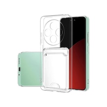 Xiaomi Redmi 14c Kılıf Kart Şeffaf Silikon - Şeffaf 0.2M-Çok Renkli