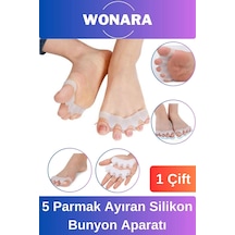 Premium A Kalite Kemik Büyümesini Önleyici Şekil Bozukluğu 5 Parmak Ayıran Silikon Bunyon Aparatı