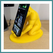 Trendexa 3d Baskı Goril Telefon Tutucu - Kaslı Goril Masaüstü Telefon Standı-sarı Mac Standart