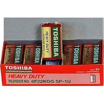 Toshiba 10 Adet 9 Volt Yassı Pil