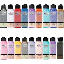 Akrilik Boya 140 Ml Karışık Renkler 18 Renk 18li Set
