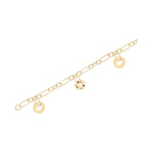 Gülaylar - Altın 14 Ayar Hollow Bileklik N11.16097 Sarı Altın