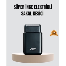 Kompakt Şarjlı Tıraş Makinesi Çift Yönlü Bıçaklı 45 Dakika Kullanım Süreli 1 - 2 Saat