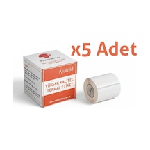 5 Adet - 40 X 30 Mm Şeffaf Termal Etiket 230 Adet - Phomemo M Serisi Modellere Uyumludur.