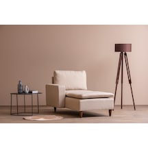 Lungo Modüler Daybed - Krem Keten Krem