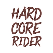 Hard Core Rider Sticker 17x17 Cm Kahverengi
