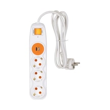 Nilson 3lü 1,5mt 1-usb 1-type Akım Korumalı Uzatma