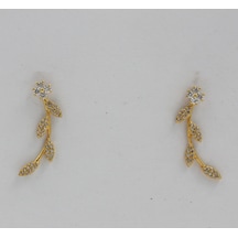 Şapkadan Küpe Kadın Gold Vip Vintage Tasarım Küpe N11.50508 Altın