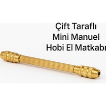 Merttools Çift Taraflı Mini Manuel Hobi El Matkabı Ince Delici Kalem Matkap