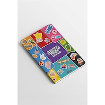 Le Color Sticker Book 2100 Stıcker Renkli Etiket Bang 124-Pembe