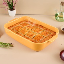 Tr Yıldız Elissa Dikdörtgen Fırın Kabı Sarı 36 Cm Diğer