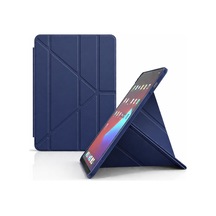 Xiaomi Redmi Pad Se Kılıf Kalem Koyma Bölmeli Stand Olan Uyku Modlu Suni Deri, Yarı Transparan Silikon Arka Yüzey Ergonomik Yapılı, Attravtive Smart Cover Lacivert