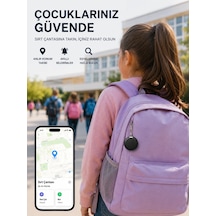 Apple Uyumlu iOS Ve Android Destekli Airtag Konum Takip Ve Eşya Bulucu Mor