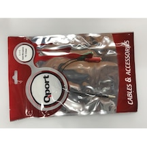 Qport Q-A15 Audıo + Mıc To 3.5Mm 15Cm Kulaklık Çevirici