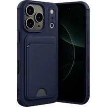 Newface Apple İphone 17 Pro Kelvin Kartvizitli Silikon - Lacivert