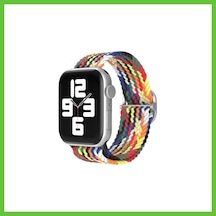 Bezos Watch 42mm Uyumlu Star Kordon - Gökkuşağı 1 Dmc