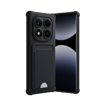 Newface - 372 - Xiaomi Redmi Note 14 Pro 4g Kelvin Kartvizitli Silikon - Csmo-tex - - Siyah Sıyah