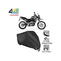 Aprilia Pegaso 650 Motosiklet Brandası ( Kilit Uyumlu - Siyah