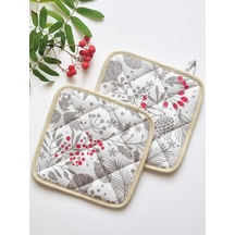 Emılıy Home Pamuklu Kapitone Tutacak Seti 2 Parç 267098480 Beyaz