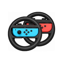 Switch Joycon Direksiyon Seti Mario Kart Yarış Aksesuarı Ns Joy-con Grip Siyah 2 Adet