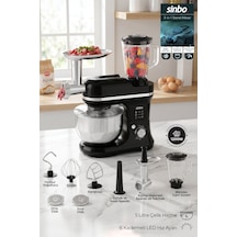 Sinbo Smx-2772 Çok Amaçlı 3ın1 Mutfak Şefi Hamur Yoğurma Kıyma Makinesi Sürahi Blender 1200w Diğer