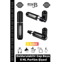 Parfümşişesi Şişesinden Doldurulabilir Taşınabilir Çanta İçi Mini Cep Parfüm Şişesi 5 Ml X 5 Adet