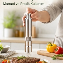 Orta Boy Kararbiber Ve Tuz Öğütücü Kolay Kullanım, Şık Tasarım Yeni Nesil Çok Renkli