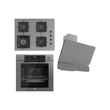 Ferre Fryart Serisi Gri Ankastre Set SC408-WFA - QEP63CPR - D082
