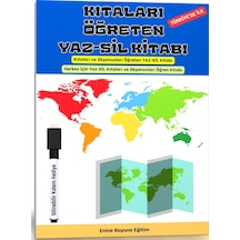 Kıtaları Ve Okyanusları Öğreten Yaz-sil Kitabı