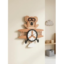 Koala Figürlü Sarkaçlı Duvar Saati