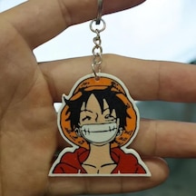Monkey D. Luffy Sevimli Figür Karakter Anahtarlık Çok Renkli