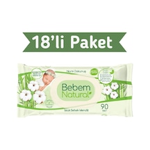 Bebem Natural Islak Havlu Mendil 90x18 1620 Yaprak
