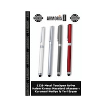 1228 Metal Touchpen Roller Kalem Kırmızı Masaüstü Aksesuarı Kurumsal Hediye İş Yeri Eşyası Çok Renkli