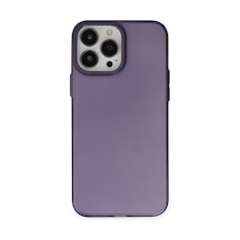 Apple iPhone Uyumlu 14 Pro Kılıf Modos Metal Kapak - Derin Mor Bz8683140484941