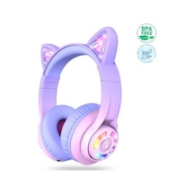 İclever Kedi Kulaklı Led Işıklı Güvenli Ses Sınırlı 50 Saat Oynatma Süreli Bluetooth Çocuk