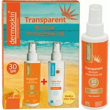 Dermoskin Transparent Bronze Oil SPF 30+ Bronzlaştırıcı Güneş Yağı 100 ML