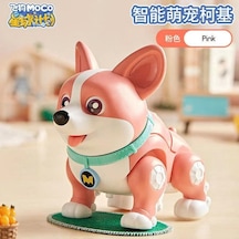 Robot Köpek Sesli Ve Işıklı Akıllı Köpek Oyuncak - Pembe