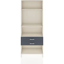 Arges Dolap 3 Raflı 2 Çekmeceli 88x30x221 Aytaşı-antrasit Aytaşı