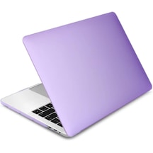 Macbook Air 13.6 İnç A2681 Uyumlu M2 - A3113 M3 A3240 M4 Çip Kılıf Hardcase Mor
