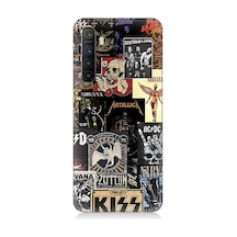 Realme Xt Uyumlu Rock Posterleri Desenli Silikon Kılıf