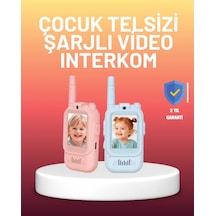 Ekranlı Walkie Talkie Oyuncağı Ses Ve Görüntü Destekli Pembe