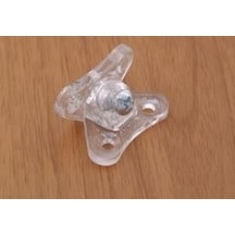 T Köşe Şeffaf Mobilya Kelebek Bağlantısı 4 Adet