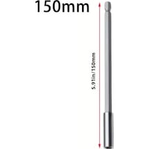 Willowhaven 1/4 İnç Şaftlı 150mm Promaster Manyetik Uzatmalı Uç Seti - Elektrikli Matkaplar İçin Uzun Saplı Vidalama Uçları Diğer
