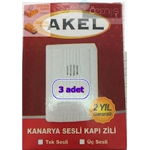 Elektronik Kapı Zili Kanarya Sesi 12Volt 3 Adet