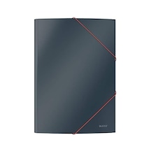 Soft Touch Lastik Kilitli Dosya, A4, Gri